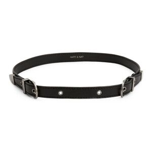 🍀3 for 35- Matt & Nat Vegan Double Buckle Belt in Black